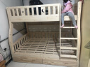 莱客轩（送货上门预约免费安装）儿童上下床 双层实木高低子母床 上铺115下铺135爬梯款 晒单实拍图
