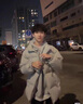 益帛美式复古冬季棉服男宽松加厚棉袄面包服保暖休闲棉衣连帽外套男 灰色 XL 【建议125-140斤】 实拍图