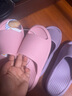 沐候日式高端EVA踩屎感凉拖鞋女夏季浴室洗澡防滑男士大码居家用 紫色-波浪按摩 37-38 （适合37-38） 实拍图