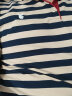 花花公子短袖T恤男条纹polo衫夏季商务男休闲翻领半袖保罗衫修身短袖上衣 A216-1715蓝条纹 3XL（155-170斤） 实拍图