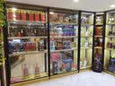 VRG红酒柜展示架超市酒柜货架1919烟酒店双面钢木白酒中岛商用陈列柜 托臂 实拍图