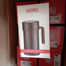 膳魔师（THERMOS）保温杯真空不锈钢把手男女泡茶水杯带茶漏办公带手柄杯子TCMF-501 咖啡色(不锈钢茶漏) 500ml 实拍图