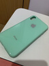 新爵 苹果x手机壳玻璃镜面iphone xs max xr液态硅胶防摔潮牌个性软全包超薄男女款 淡青绿【钢化玻璃背板】 适用苹果X/XS【5.8英寸】 实拍图