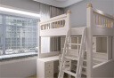 贝加特高低床带书桌双层儿童床一体高架衣柜床多功能组合上下铺上 上床+挂梯 1200*1900mm 晒单实拍图