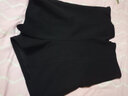 欧贝汐短裤女春夏春秋季新款高腰黑色显瘦百搭紧身弹力外穿a字阔腿热裤 黑色 L 实拍图