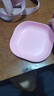 舒意鸟吐骨碟餐桌垃圾盘家用四季网红小吃零食盘瓜子盘小麦吐骨头骨碟子 方碟混色20个装+底座 1寸 实拍图