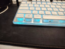 前行者（EWEADN）X7S无线蓝牙双模机械手感办公键盘台式电脑笔记本超薄低音薄膜游戏商务人体工学外设 白色 实拍图