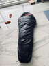 黑冰羽绒睡袋B400\B700\B1000\B1500户外露营超轻野营鸭绒可拼接情侣 新标准-B200黑色-联系客服优惠 M-身高174以下 实拍图