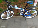 飞鸽（FG FLYING PIGEON） 折叠山地自行车成人男女学生青少年变速便携轻便双减震山地车 白蓝26寸三刀轮轴承+指拨+大礼包 30速豪华版（8公里以上） 实拍图