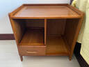 竹艺佳（ZHUYIJIA）卧室柜床头柜简易楠竹多层小柜子迷你室内床边柜多功能储物柜斗柜 茶色-小一抽床头柜 实拍图