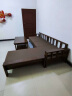 丽巢 实木沙发客厅组合家具中式现代转角沙发小户型木质沙发床两用17 四人+贵妃+茶几+电视柜 实拍图