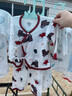 初生婴儿秋衣秋裤内衣套装无骨0-1-3-6月新生儿衣服系带男女宝宝和尚服婴幼儿 圣诞袜无骨套装 59cm（建议1-3月） 实拍图
