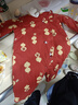 戴维贝拉（DAVE＆BELLA）婴儿夹棉连体衣新生儿外出服加厚女宝宝衣服中国风冬装新年爬服 红色【现货】 90cm （建议身高80-90cm） 实拍图