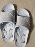 BAIHOU白猴夏天可爱男女拖鞋踩屎感居家厚底室内凉拖鞋 003白色42-43 实拍图