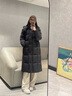 美力城【檀健次同款】长款羽绒服女装新款极地鹅绒外套时尚泡芙110 猛石黑 XS （80-100斤） 实拍图