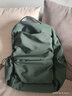 MOONMIX书包女大容量旅游背包大学生休闲旅行双肩包高中生户外登山电脑包 墨绿色 实拍图