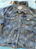 左西女童牛仔外套儿童秋装2025秋季翻领工装夹克提花上衣 牛仔色 160 实拍图