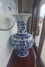 loyo 景德镇陶瓷器手绘仿古青花瓷花瓶大号落地 中式家居客厅装饰瓷瓶 大号手绘富贵莲灯笼瓶（高60CM）+大师手绘 实拍图