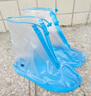 尚野优品 防雨鞋套雨天防水鞋套防滑加厚耐磨底雨靴成人男女中筒脚套户外旅游学生硅胶防雨雪儿童雨靴子套 天空蓝-M（36码-37码） 实拍图