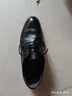 老人头（LAORENTOU）皮鞋男士商务正装鞋头层牛皮透气系带婚鞋男皮鞋 110199 黑 41  实拍图
