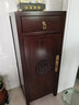 钧禾 新中式单门柜老榆木边角柜全实木窄柜复古玄关小柜储物柜角落柜 一门一斗柜【右门款】 实拍图