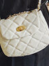 巴斯星人（BASIXINGREN）女包韩版新款时尚菱格链条包云朵包简约百搭ins单肩斜挎小包 白色 实拍图