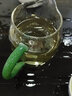 班意 公道杯 公杯分茶器 分茶匀杯茶海200ML纯手工高硼硅耐热玻璃 小龙胆（280ML）翠绿柄SS款加厚 实拍图