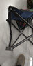 车载椅户外折叠椅马扎折叠凳子钓鱼高铁旅行野营排队神器露营椅子 蓝色树叶-大号折叠椅 实拍图