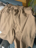 啄木鸟亚麻五分短裤女夏宽松显瘦中裤棉麻高腰四分短裤运动直筒休闲裤子 卡其色短裤 S 80-95斤 实拍图
