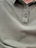 般奈合体纯色POLO透气短袖衣服韩版2025夏季新款保罗衫简约百搭上衣男 绿色 L 实拍图