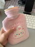 尚野优品 热水袋注水防爆PVC暖水袋热敷暖肚子暖宝宝学生女暖手宝充灌水暖手袋暖腰暖手脚暖腹袋儿童大号 刺绣款卡通动物350ml图案随机 实拍图