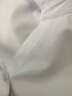 佐马仕短袖衬衫女工装衬衣女士商务休闲修身职业装女装夏季工作服正装 V·领白色斜纹DV2663 5XL/42码（150斤-160斤） 实拍图