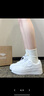 361度板鞋女鞋夏季透气新款厚底增高百搭小白鞋空军一号百搭休闲运动鞋 【经典百搭】361度白/玛瑙紫 37 实拍图