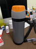 膳魔师（THERMOS）保温壶男女不锈钢旅行壶FFW-1000带手柄挎带水壶保温保冷壶 FFW-1000-GY迷雾灰- 1L 实拍图
