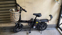 凤凰（Phoenix）电动自行车折叠电动车锂电池小型代驾车男女式成人电助力车 小飞侠 黑色/铝合金/48V可提电池 6AH电动续航18km 实拍图