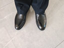 奥康官方男鞋 韩版英伦男士潮流新款牛皮商务正装皮鞋婚鞋 黑色 42 实拍图