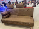 品上凯迪斯 现代简约多功能沙发床两用可折叠沙发床客厅沙发小户型懒人沙发 深灰麻布 【炫彩海绵款】1.5米长2扶手2腰枕 实拍图