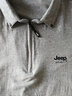 JEEP SPIRIT吉普短袖T恤男polo半袖新款男士夏季t恤衫商务休闲翻领上衣体恤纯 T118 浅灰 2XL (140-155斤) 实拍图