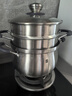 铂力人18/10L不锈钢蒸锅汤锅加厚家用燃气灶蒸煮炖蒸饭神器蒸米饭 【玻璃款】18/10L汤锅 24cm 6.5L 实拍图