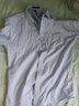 罗蒙斜纹长袖衬衫男春季新款中青年男士商务休闲棉质职业工装衬衣 C21蓝色【有口袋】 40 (建议135-145斤) 实拍图