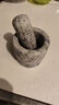 石头蒜臼子捣蒜器蒜蓉蒜泥器捣碎家用研磨擂钵石臼蒜臼手动砸蒜罐 大号【抛光碗型石臼】带盖子推荐款 实拍图