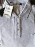 七匹狼长袖t恤男固色简约秋季翻领纯棉polo保罗衫男装商务纯色打底衫 花灰-3.0升级纯棉固色 3XL 185/100A(XXXL) 实拍图