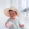 蒂乐 婴儿帽子夏季薄款男童女童遮阳帽儿童防晒帽太阳帽宝宝夏款渔夫帽 温蒂波点-粉 【头围45-50cm可戴】建议年龄5个月-2岁 实拍图