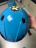 Andes HELMET小孩儿童3c头盔电动车头盔可爱卡通女童夏季防雨女安全帽四季通用 蓝恐龙【3C认证】送耳朵透明中镜 均码 实拍图