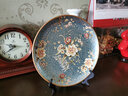 蒂拉 美式乡村陶瓷装饰盘子摆件摆盘看盘客厅样板房玄关装饰品摆设 1032蓝色遇见摆盘带支架 实拍图