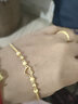 周大福 心形爱心黄金手链(工费260)18.75cm约5.45g EOF63 实拍图