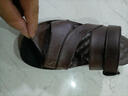 回力凉鞋男士冬季休闲户外沙滩鞋运动百搭皮面防滑耐磨爸爸开车鞋子男 黑灰 39 实拍图