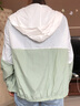 尚涛防晒衣女夏装新款女装宽松防晒服长袖透气沙滩服薄款短款外套女 豆绿色 L建议100-110斤 实拍图