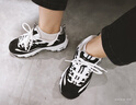 斯凯奇（Skechers）奶茶熊女鞋夏季厚底增高老爹鞋透气百搭熊猫鞋休闲运动鞋149906 实拍图