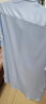 CJZ丝绸短袖男衬衫真丝商务休闲经理白领职业免烫高档桑蚕丝衬衣夏新 蓝色 175 晒单实拍图